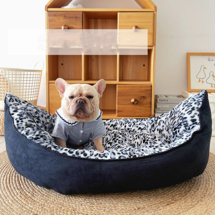 Small Boat Style Plush Pet Sofa Thickened Comfortable Bed Mat