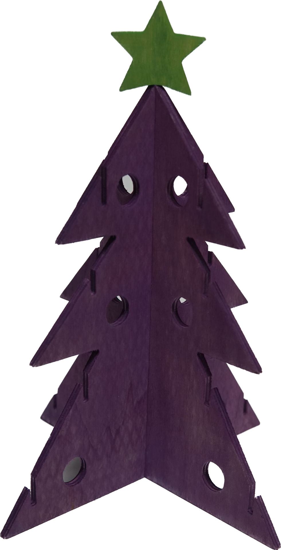 Christmas Tree Wooden Pet Feeder Vegetable Rack Puzzle Toy Habitat