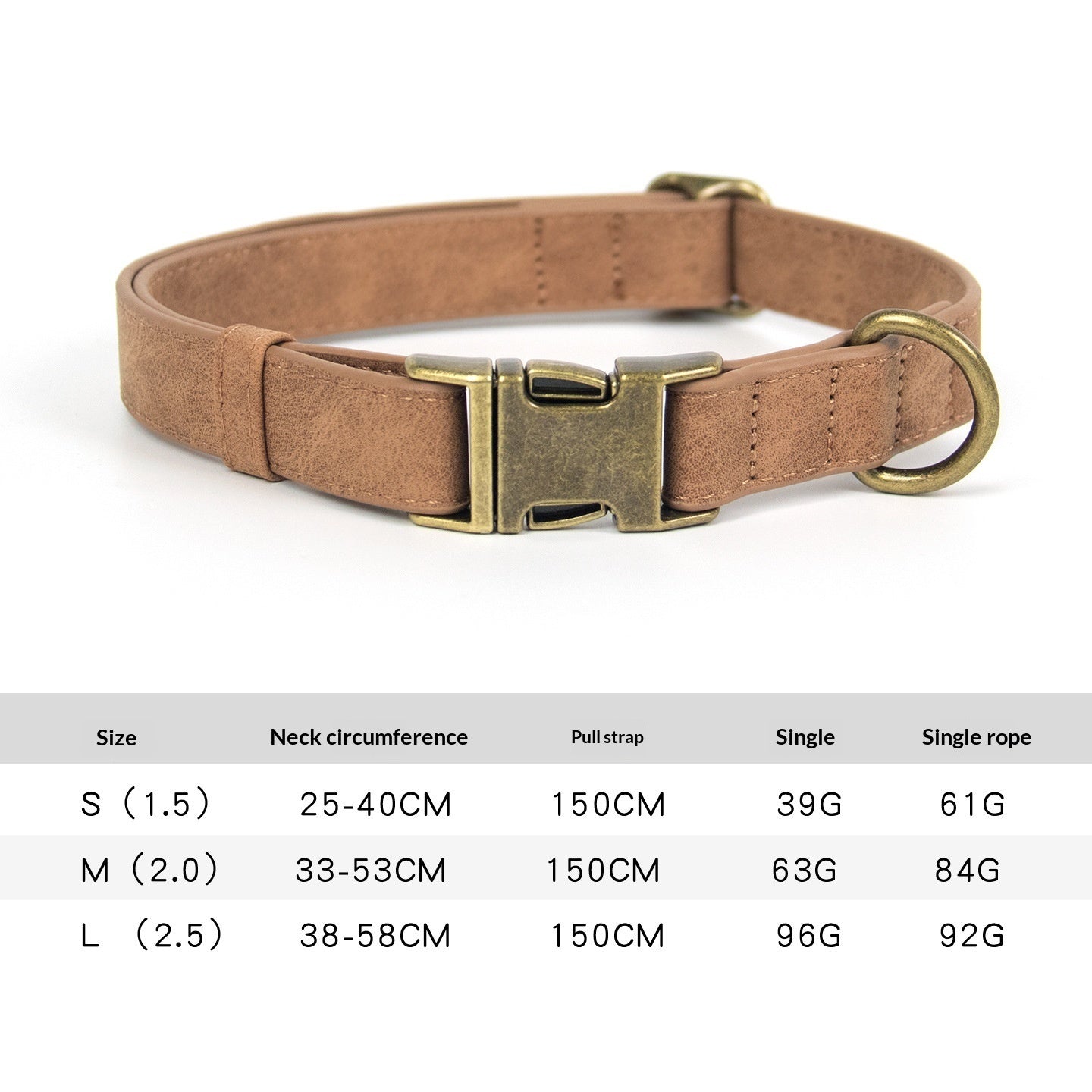 Retro Fashion Pet Leash And Collar Set