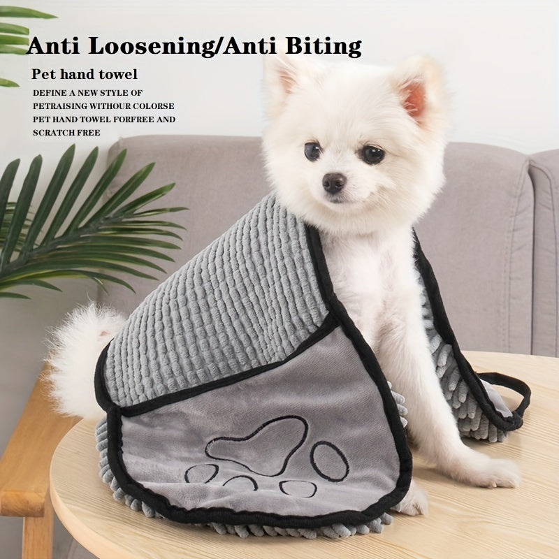 Absorbent Pet Drying Towel With Hand Pockets For Quick Drying