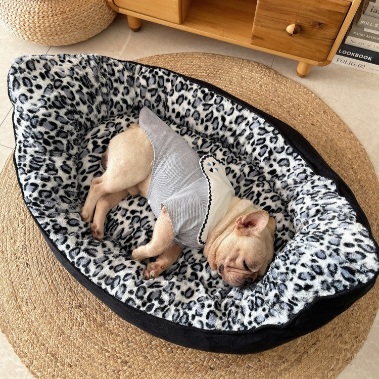 Small Boat Style Plush Pet Sofa Thickened Comfortable Bed Mat