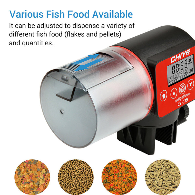 Intelligent Automatic Fish Tank Feeder With Timer System