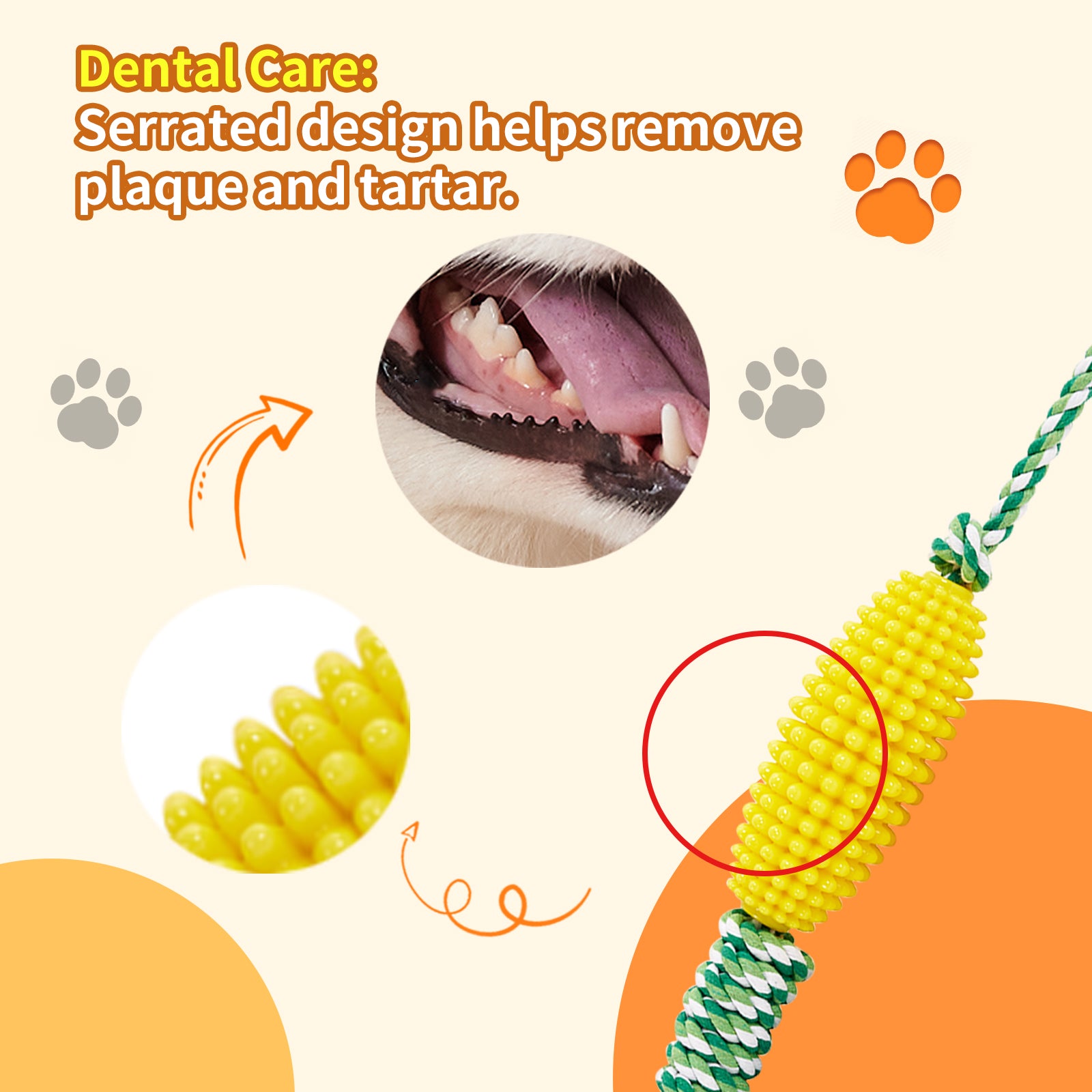 Interactive Pet Toothbrush Chew Toy For Aggressive Chewers