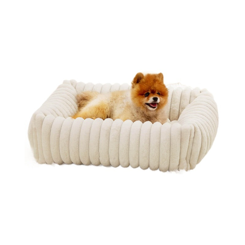 All Season Plush Pet Bed Warm Comfortable House