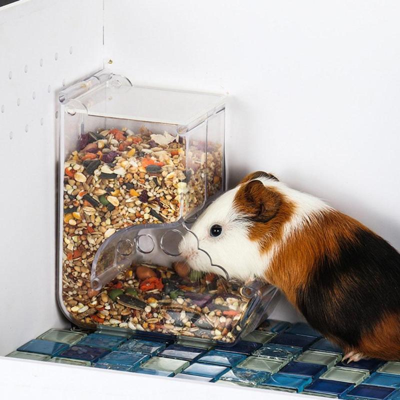 Fixed Mount Pet Food Box Feeder For Cage Use