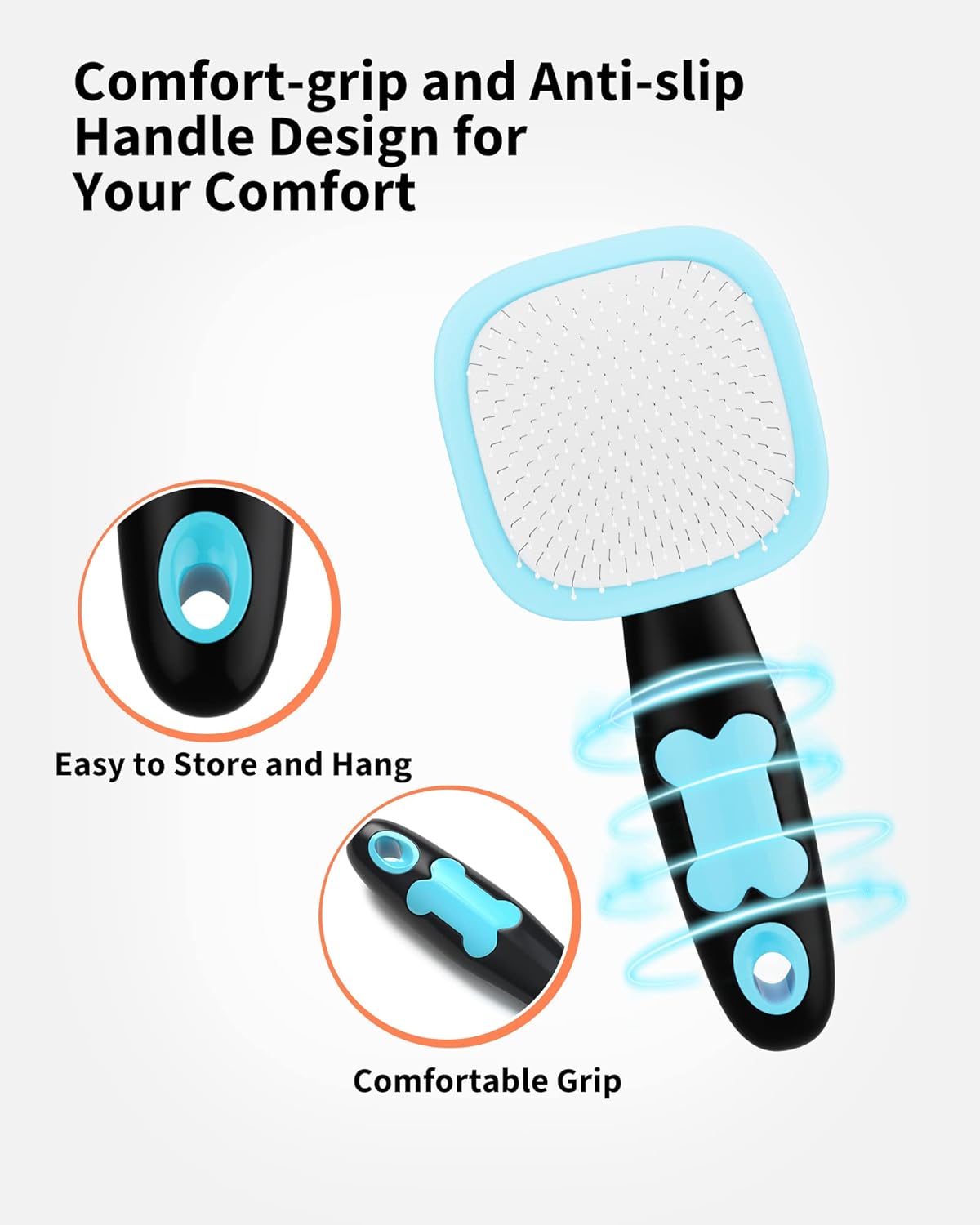 Pet Grooming Shedding Brush For Loose Hair Removal