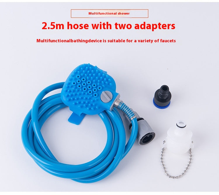 Pet Bathing Gloves With Silicone Nozzle Massage Shower Brush