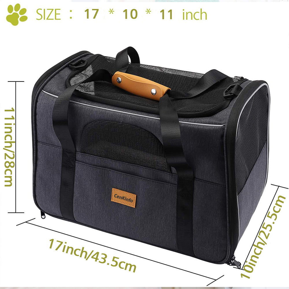 Foldable Soft Pet Carrier Bag For Portable Travel Use