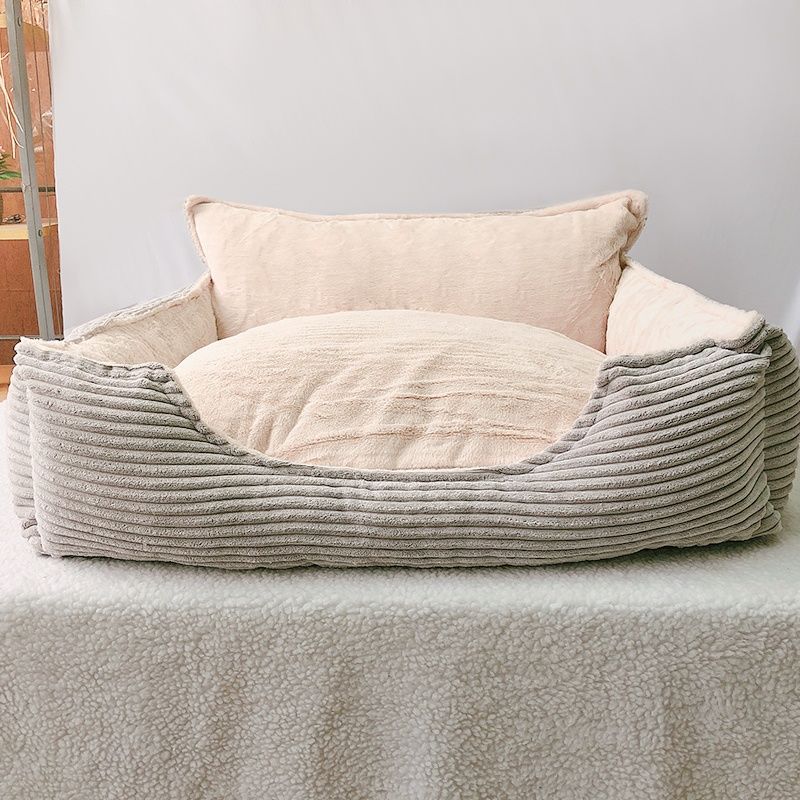 Removable Washable Plush Pet Bed Warm Comfortable Kennel