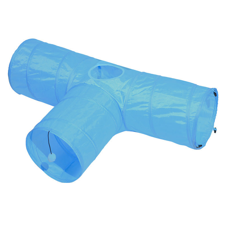 Foldable Pet Tunnel Climbing Play Toy Interactive Activity Path