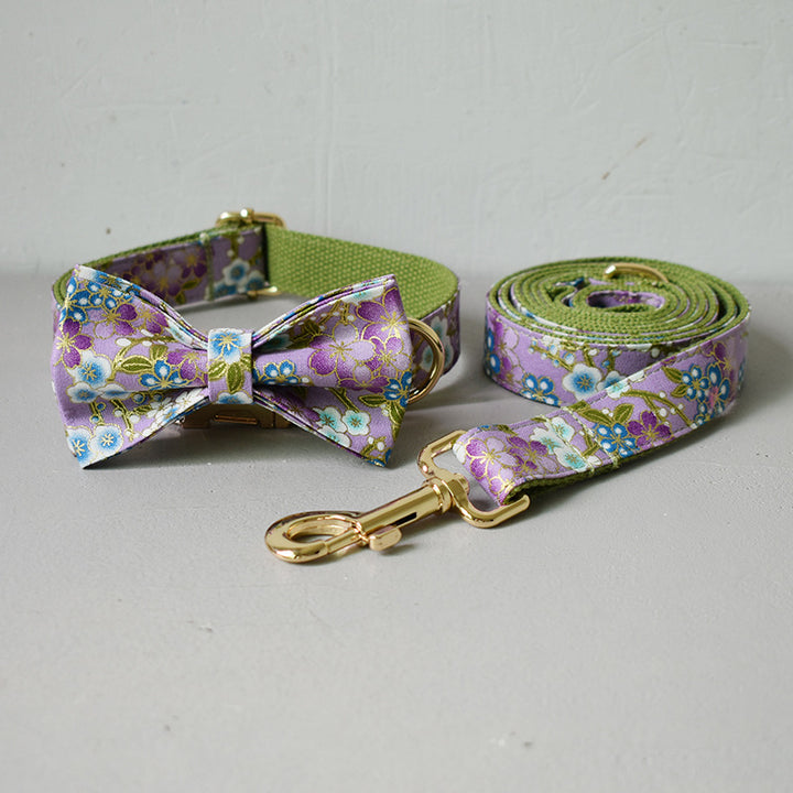 Pet Purple Zephyr Collar Leash Set