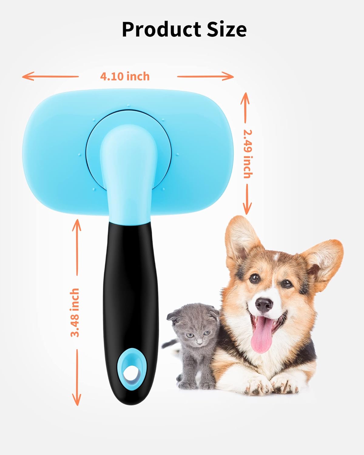 Pet Grooming Shedding Brush For Loose Hair Removal