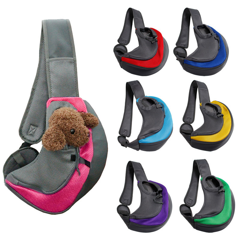 Portable Mesh Oxford Pet Carrier Sling Bag For Travel