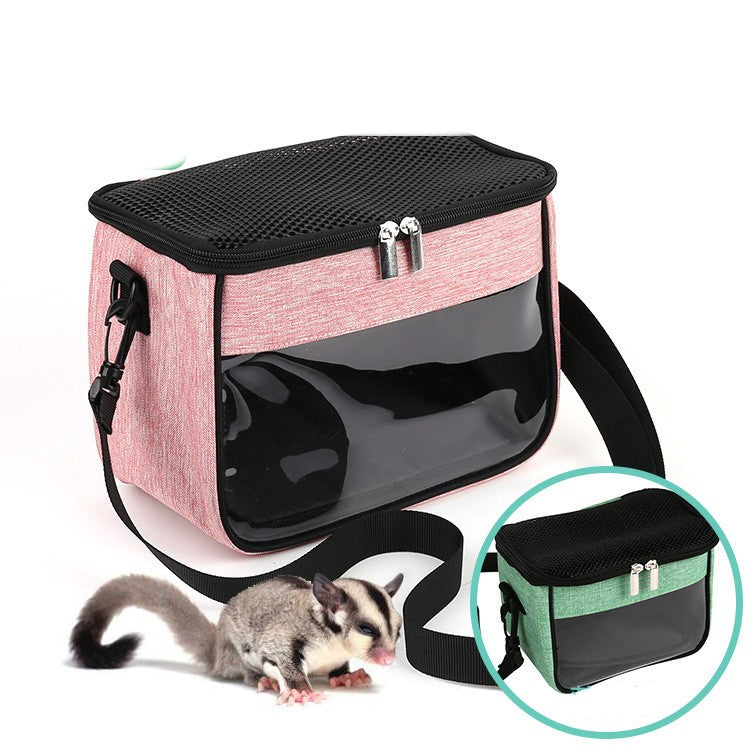 Crossbody Portable Pet Bag Cage For Small Pets Travel Use
