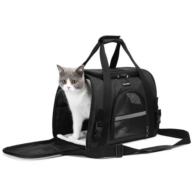 Foldable Soft Pet Carrier Bag For Portable Travel Use