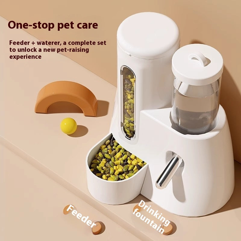 Automatic Pet Water Feeder Drinking Bottle Food Basin For Cage Use