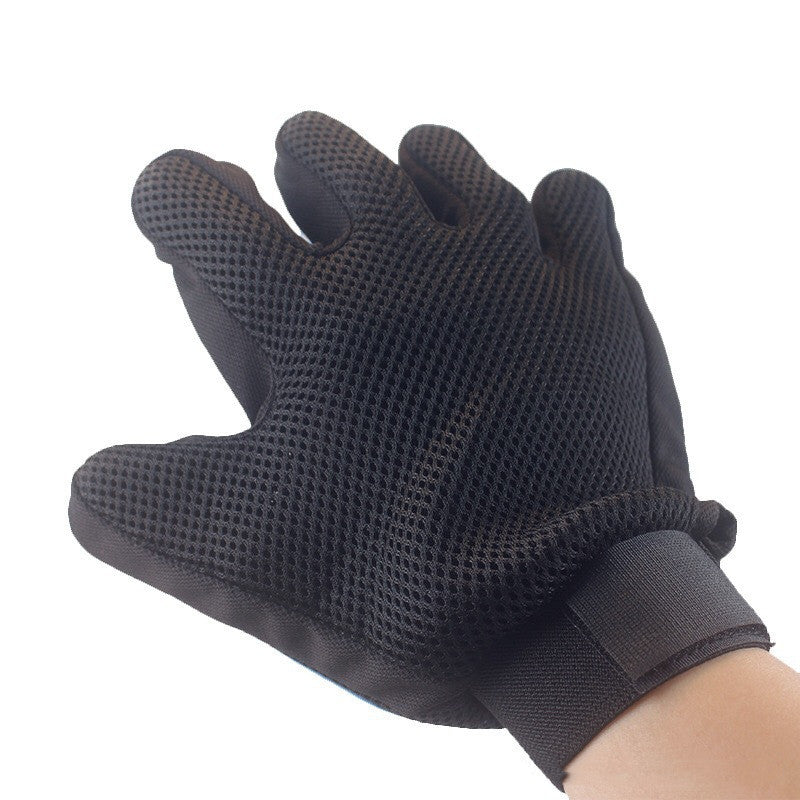 Five Finger Pet Shower Gloves With Spray Massage Brush