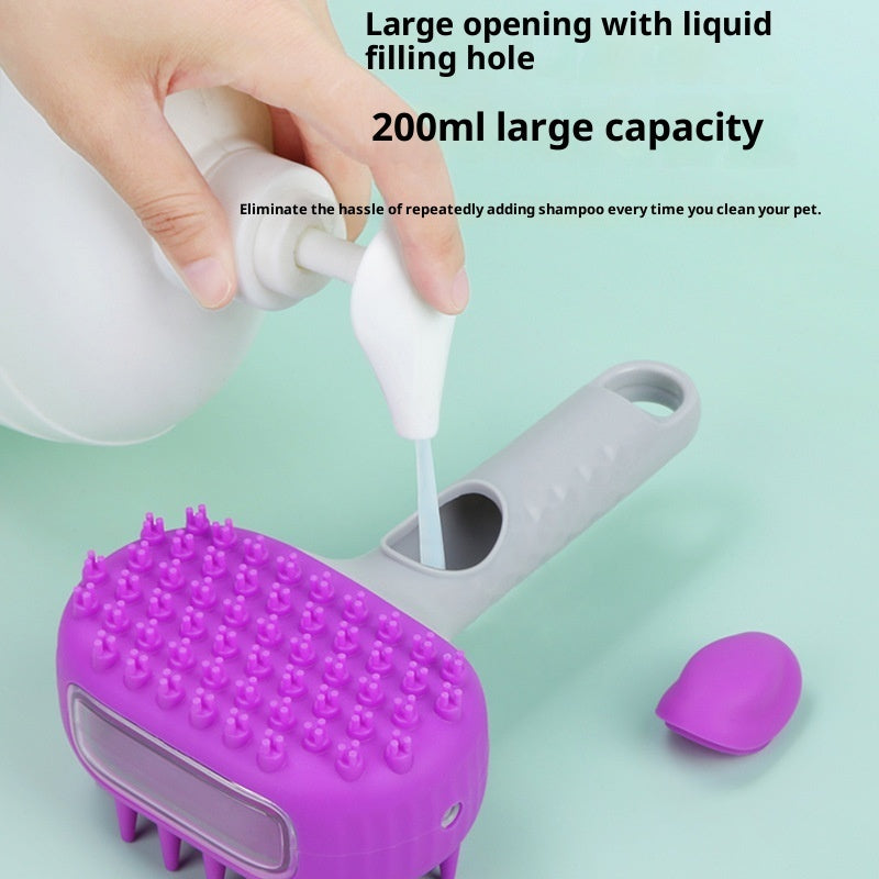 Pet Shower Bath Brush For Hair Cleaning And Grooming