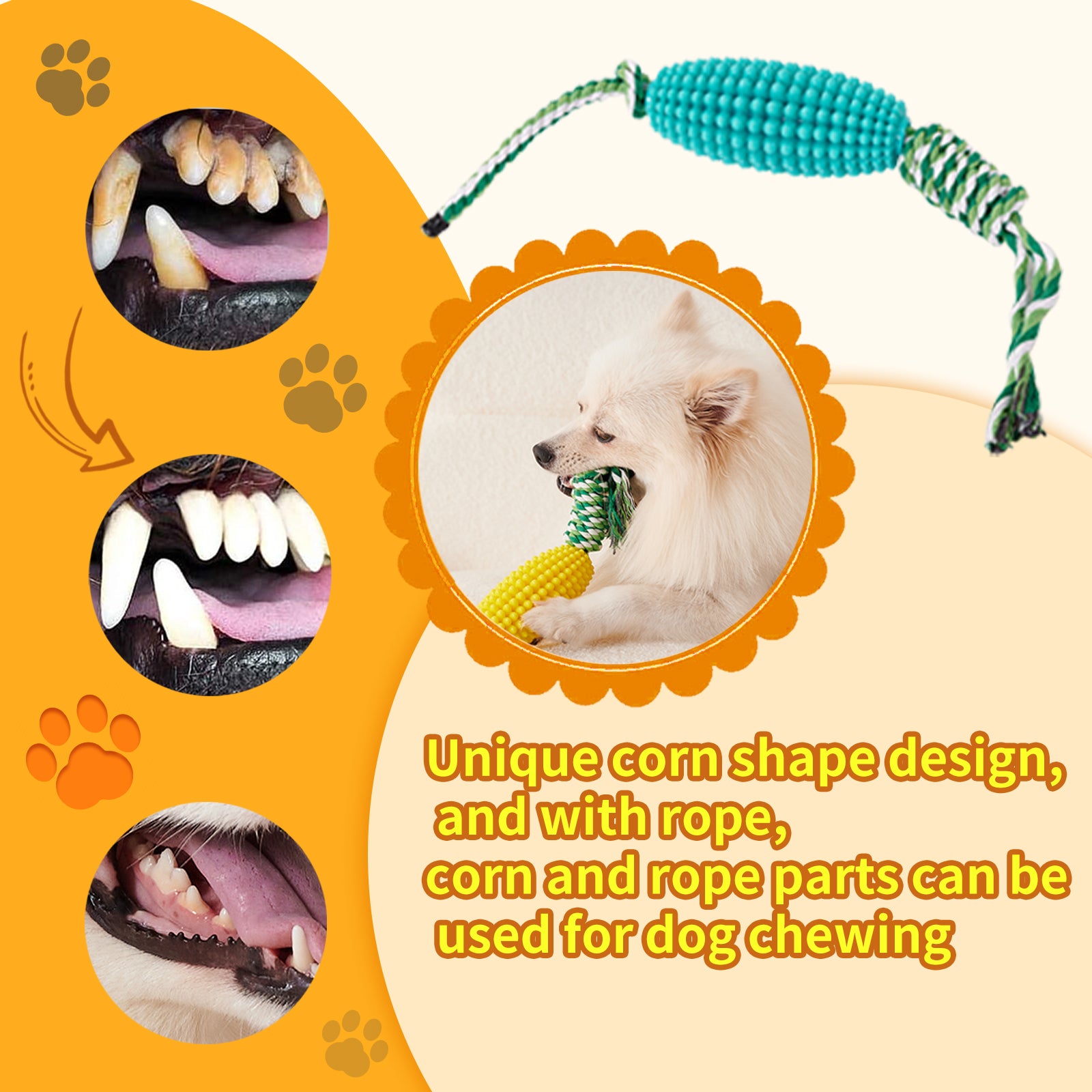 Interactive Pet Toothbrush Chew Toy For Aggressive Chewers