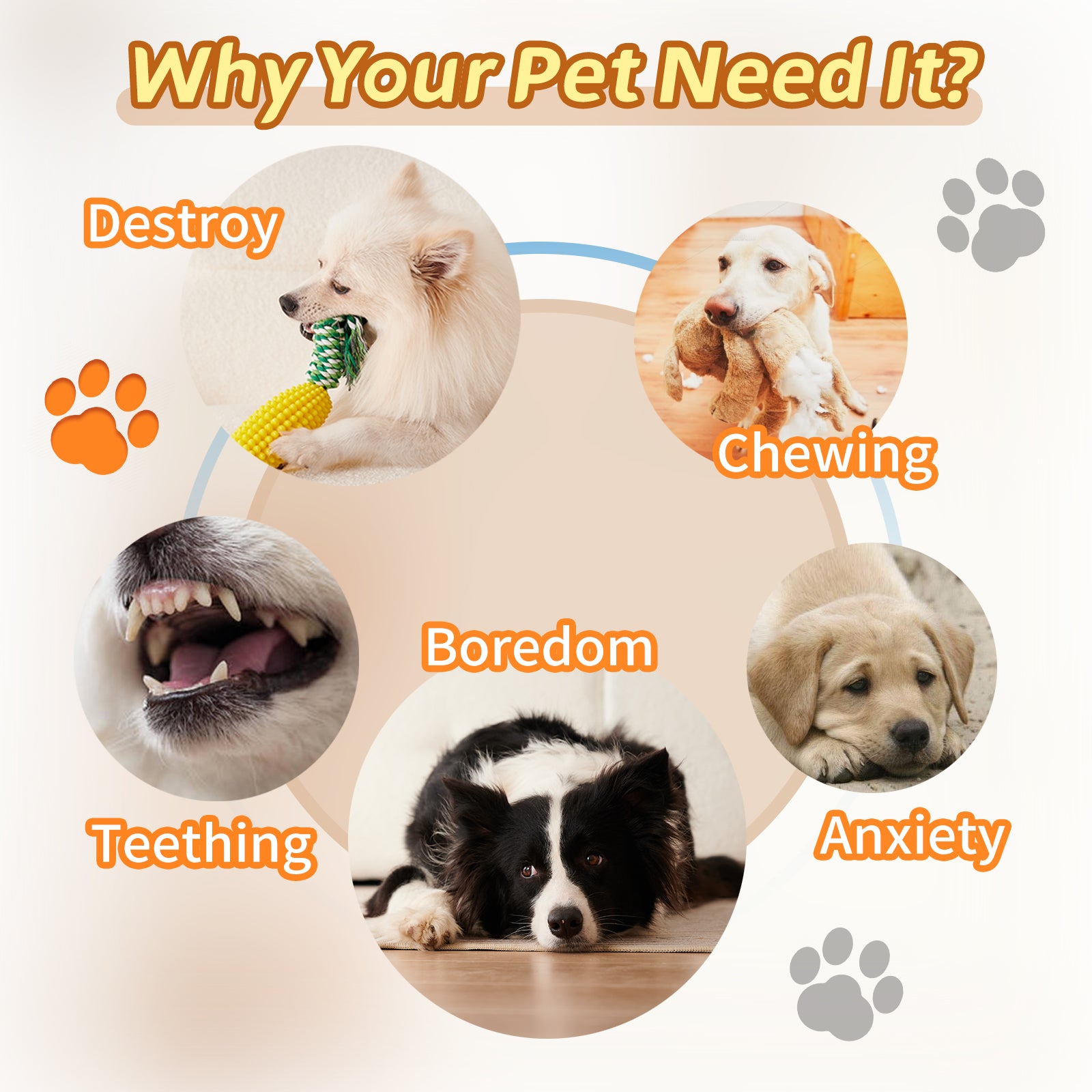 Interactive Pet Toothbrush Chew Toy For Aggressive Chewers