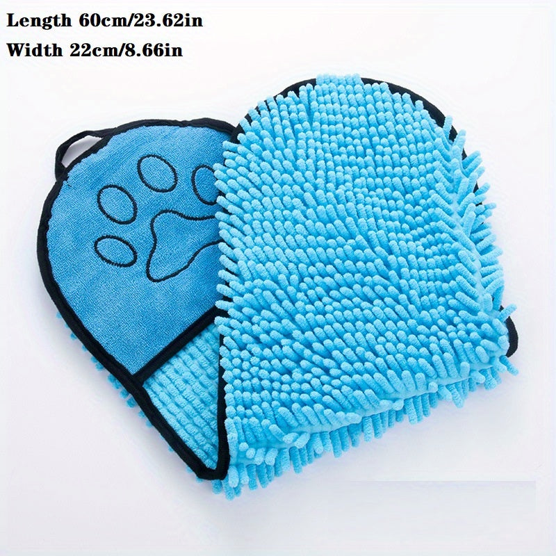 Absorbent Pet Drying Towel With Hand Pockets For Quick Drying