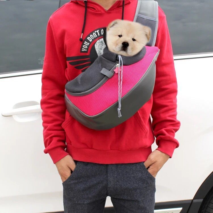 Portable Mesh Oxford Pet Carrier Sling Bag For Travel