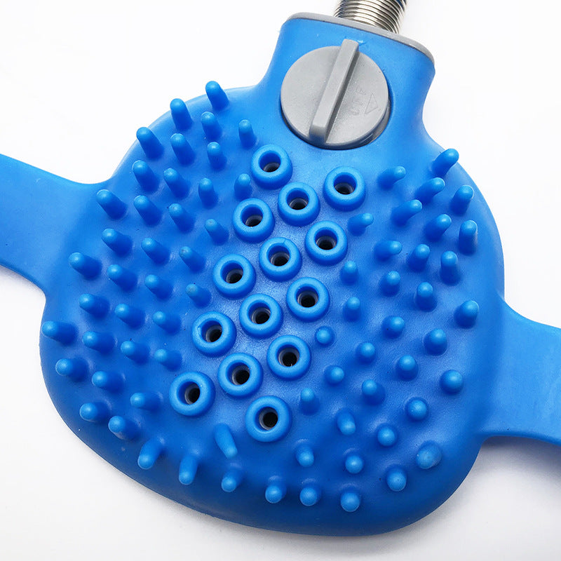 Outdoor Pet Bath Shower Cleaning Brush Grooming Tool