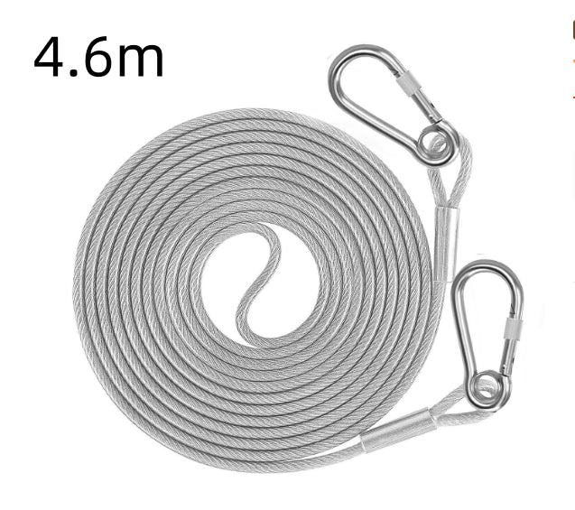 Pet Wire Rope Leash Durable Towing Lead