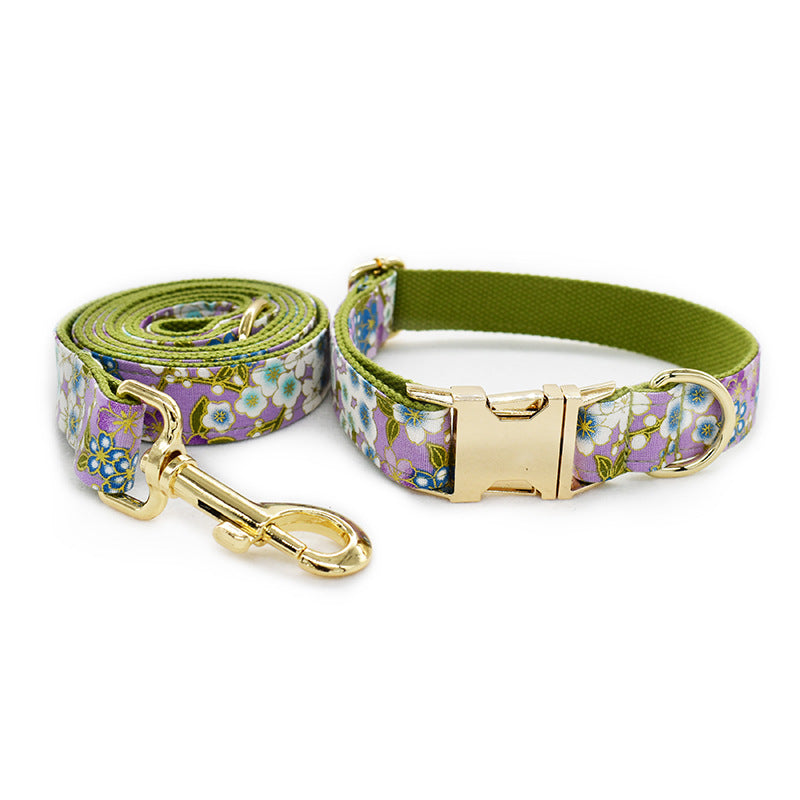 Pet Purple Zephyr Collar Leash Set