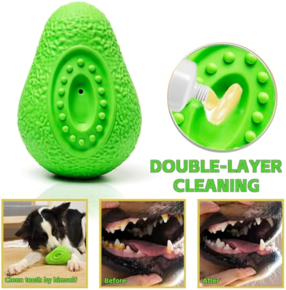 Indestructible Durable Rubber Pet Chew Toy For All Sizes