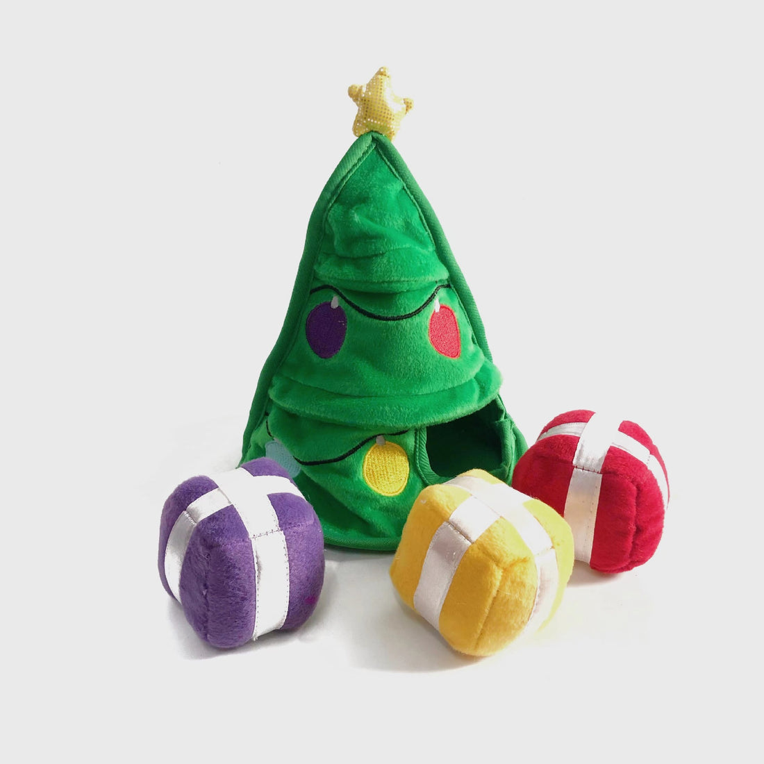Cute Christmas Pet Sounding Food Dispensing Play Toys