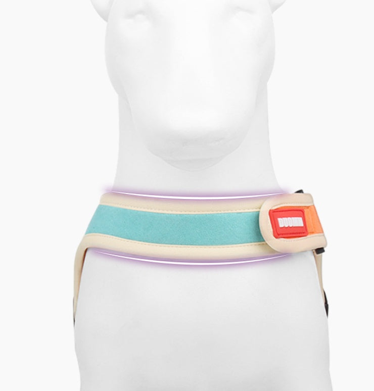 Pet Suede Harness Leash Set For Walking