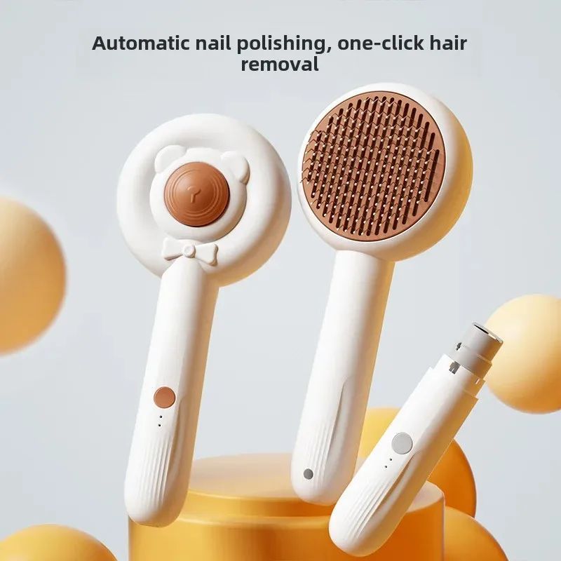 Rechargeable Two In One Pet Nail Trimmer And Grooming Comb