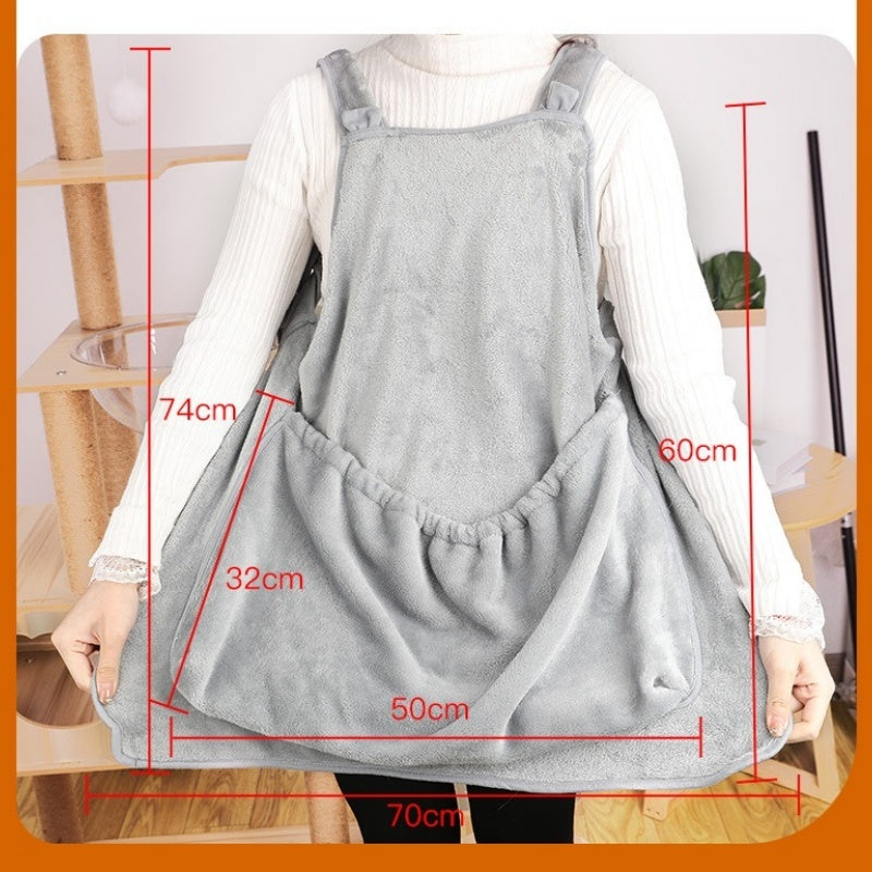 Plush Pet Carrier Chest Bag For Travel And Outdoor Use