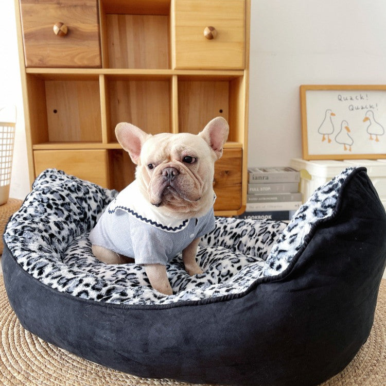 Small Boat Style Plush Pet Sofa Thickened Comfortable Bed Mat