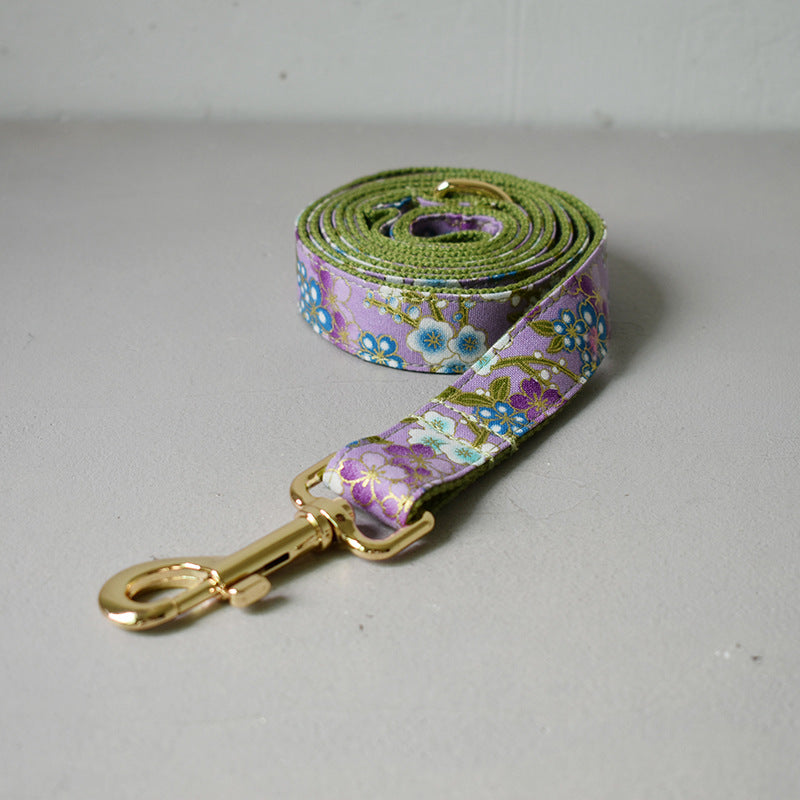 Pet Purple Zephyr Collar Leash Set